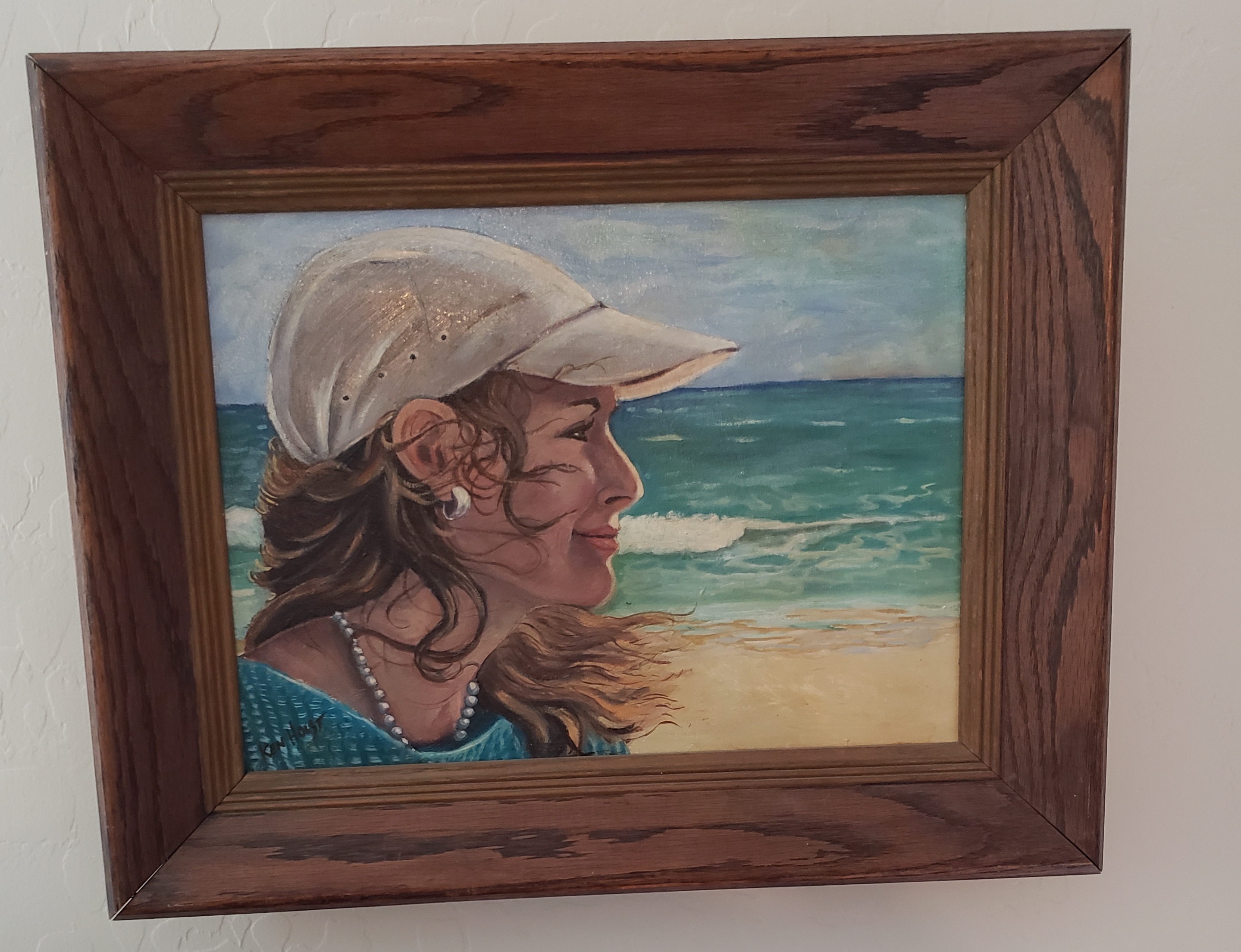 Woman by the seashore