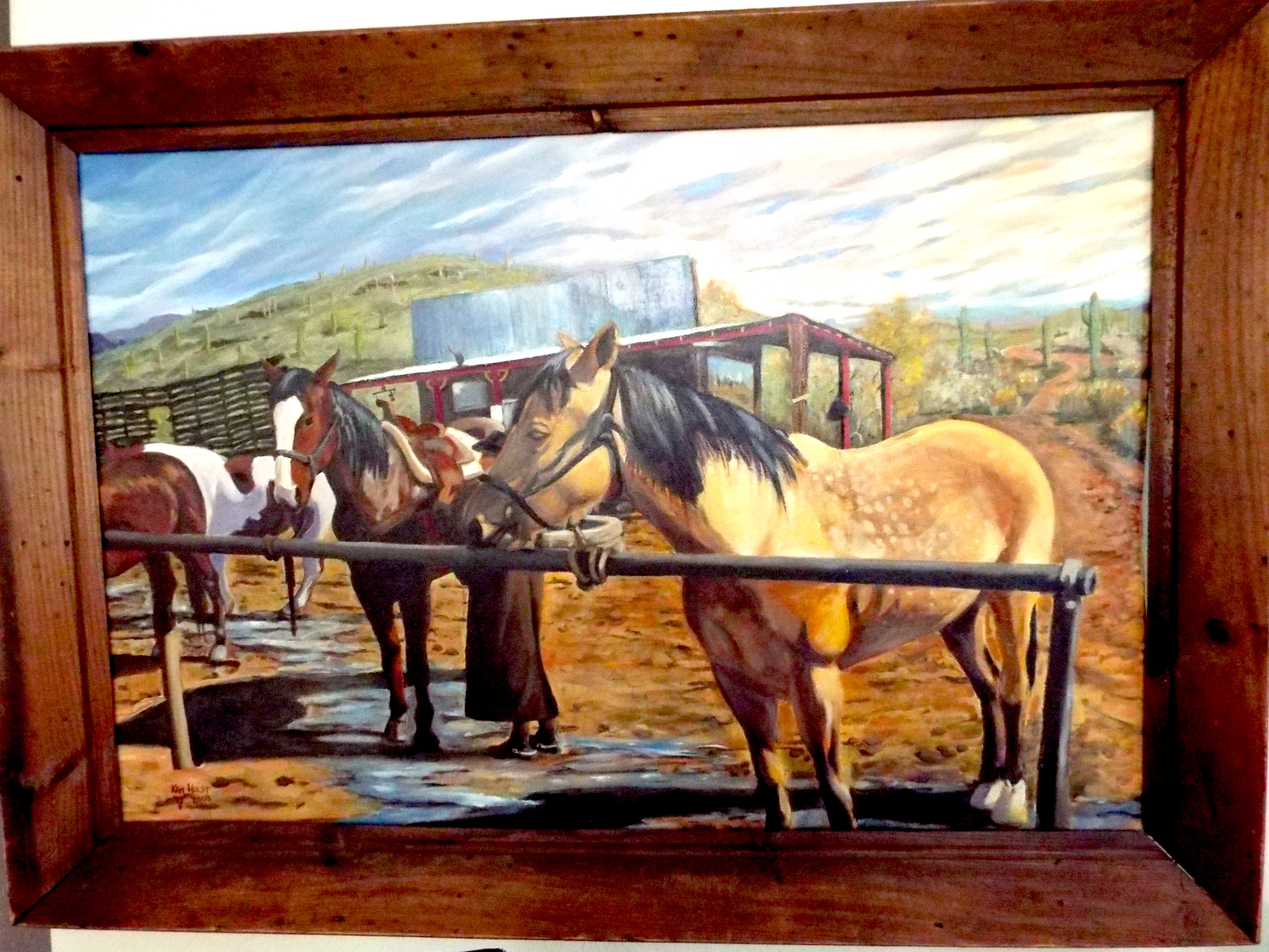 Cowgirl at the MT Horseranch